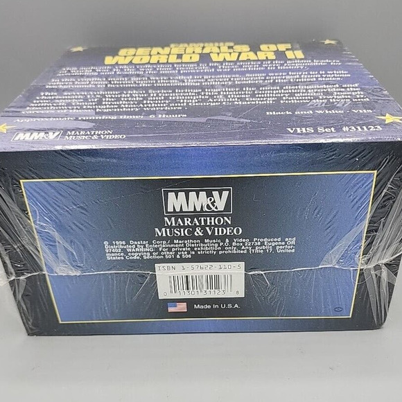 Famous Generals of World War II VHS 7 Cassettes Patton MacArthur & More Sealed - Picture 5 of 5